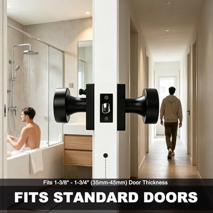 Interior Privacy Door Knob (Matte Black)
