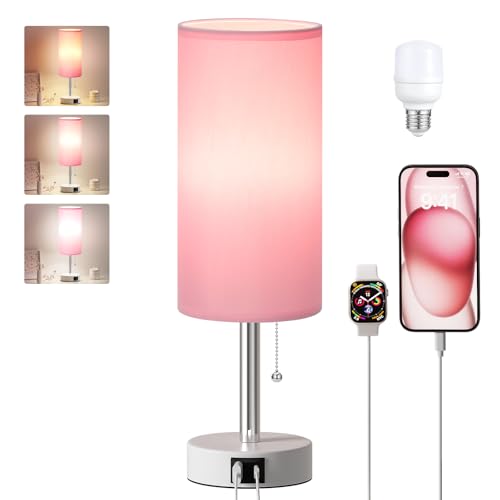 Pink Small Table Lamp for Bedroom