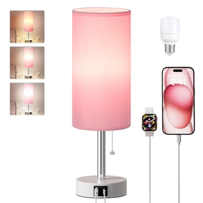 Pink Small Table Lamp for Bedroom