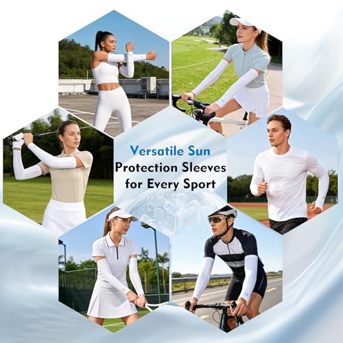 UV Protection Arm Sleeves with Inner Arm Mesh Panel