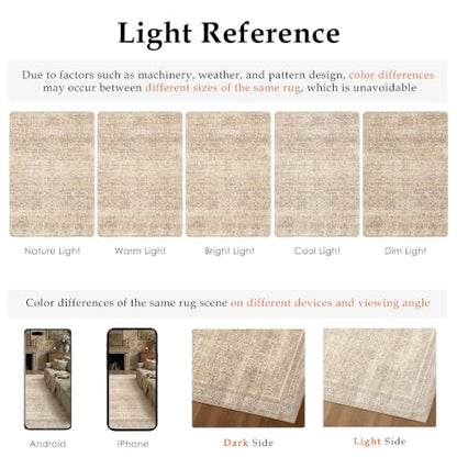 4x6 Beige Neutral Retro Area Rug (Retro | Beige / 4' x 6' (Rectangular))