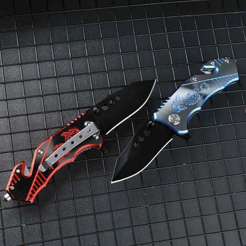 3.5" Aluminum Handle with Dragon Engraving