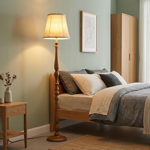 Wood Floor Lamp for Living Room