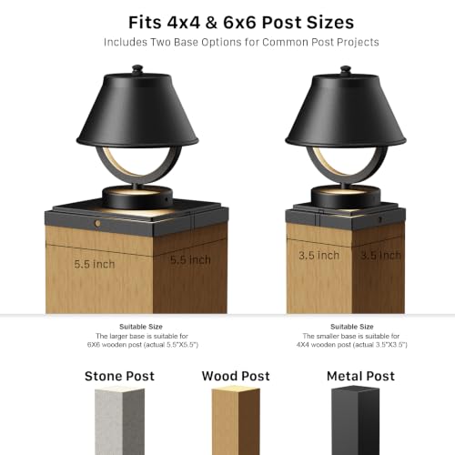 Low Voltage Post Lights 3W LED Outdoor Post Lighting 189 Lumens 3000K Warm White Die