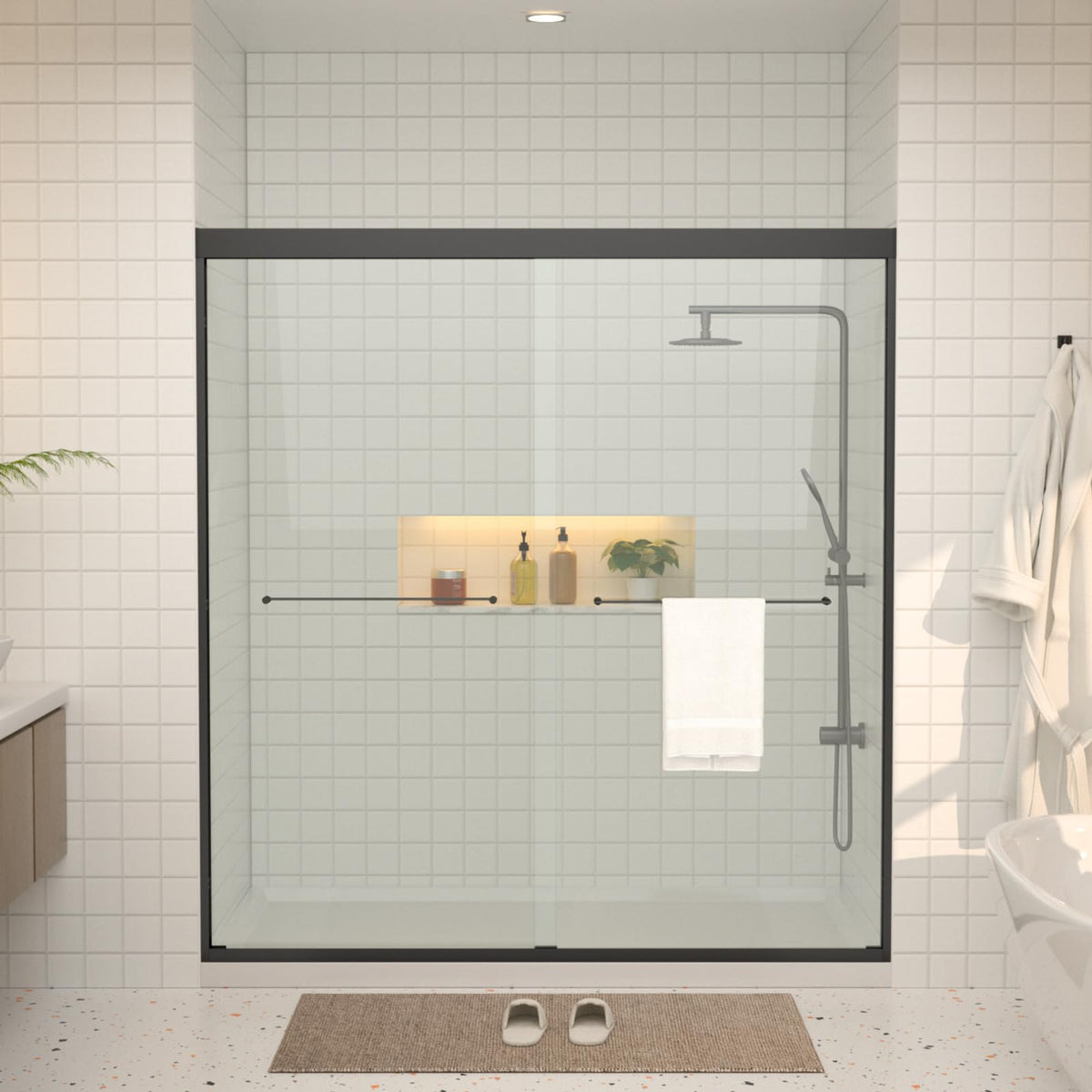 68 72" W x 76" H Semi (Black / 72''x76'')