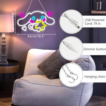 Anime Theme Cartoon LED Neon Sign for Wall Decor