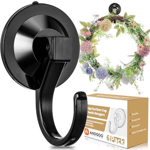 Large Suction Cup Hooks for Door Wreaths