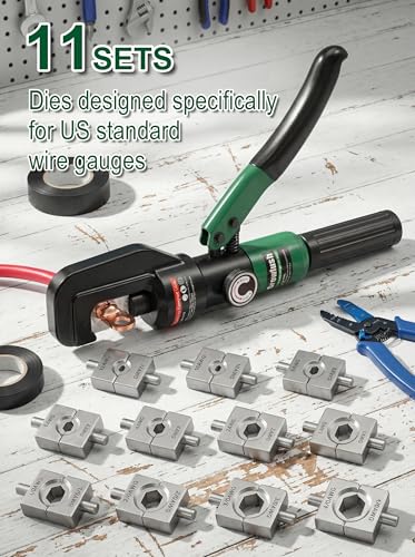 Hydraulic Cable Crimping Tool (12-4/0 AWG)