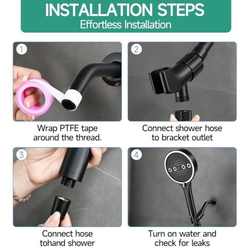 6 Mode High Pressure Handheld Shower Head