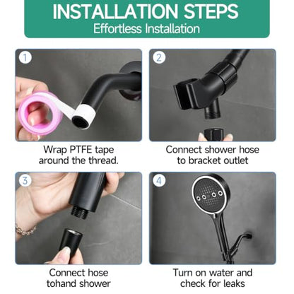6 Mode High Pressure Handheld Shower Head