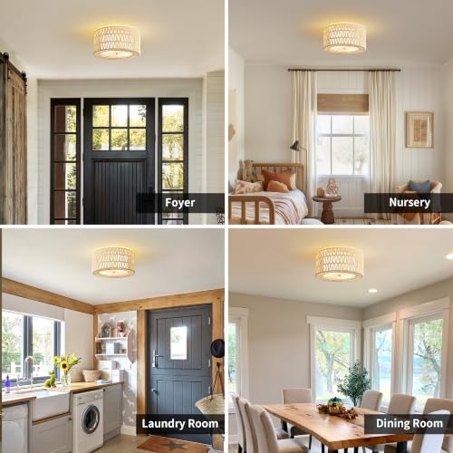 Boho Flush Mount Ceiling Light