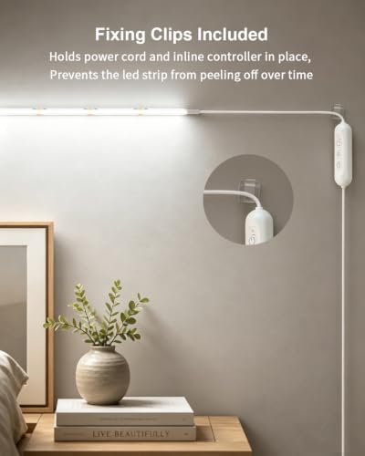 Upgrade LED Light Strip USB C 16.4FT Cold White COB LED Strip Light with IR Remote 6000K Bright White Dimmable Flexible for Mirror Cabinet Living Room Kitchen Ceiling Closet (6000K Cool White / 16.4FT)