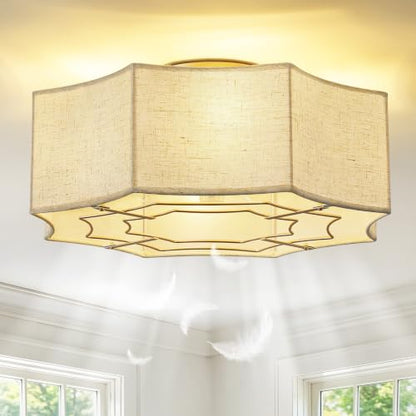 Boho Ceiling Fan with Light
