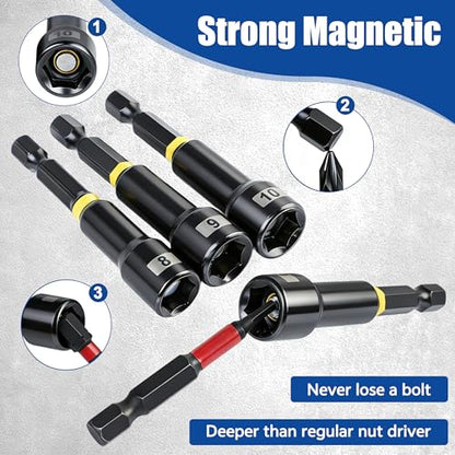 86PC Impact Driver Bit and Socket Set with CR
