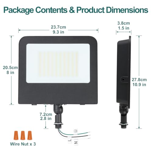 150W LED Flood Light with Adjustable Knuckle Mount