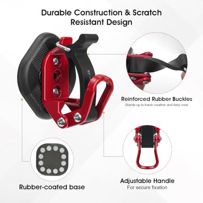 2 Pack Magnetic Shovel Holder for Truck (Red / 2 pcs)