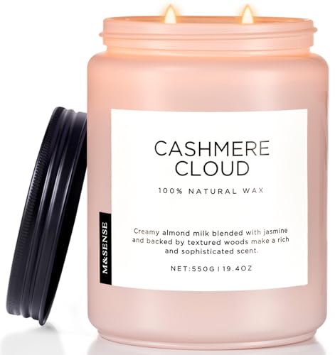 Cashmere Vanilla Fall Scented Candle for Home (Large Jar / Cashmere Vanilla)