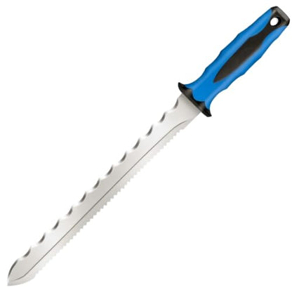 Double Side Serrated Insulation Knife (Blue / 11 IN)