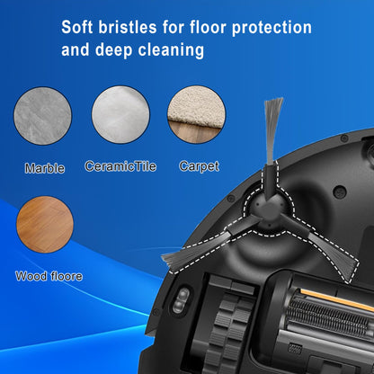 8Pcs Side Brushes for Dreame L40s Ultra CE (Black / 8Pcs-X30)