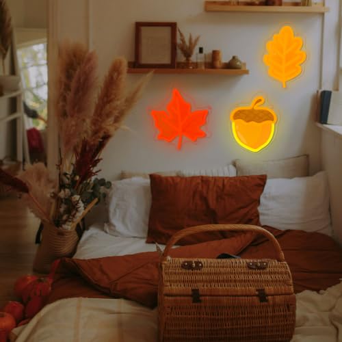 3Pcs Fall Thanksgiving Neon Signs