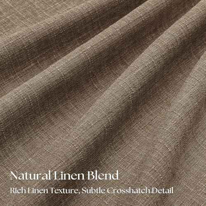 Dark Flax Pinch Pleated 100% Blackout 80 Inch Curtains 2 Panels 50 By 80 (Dark Flax / 50"W x 80"L (Pack of 2))