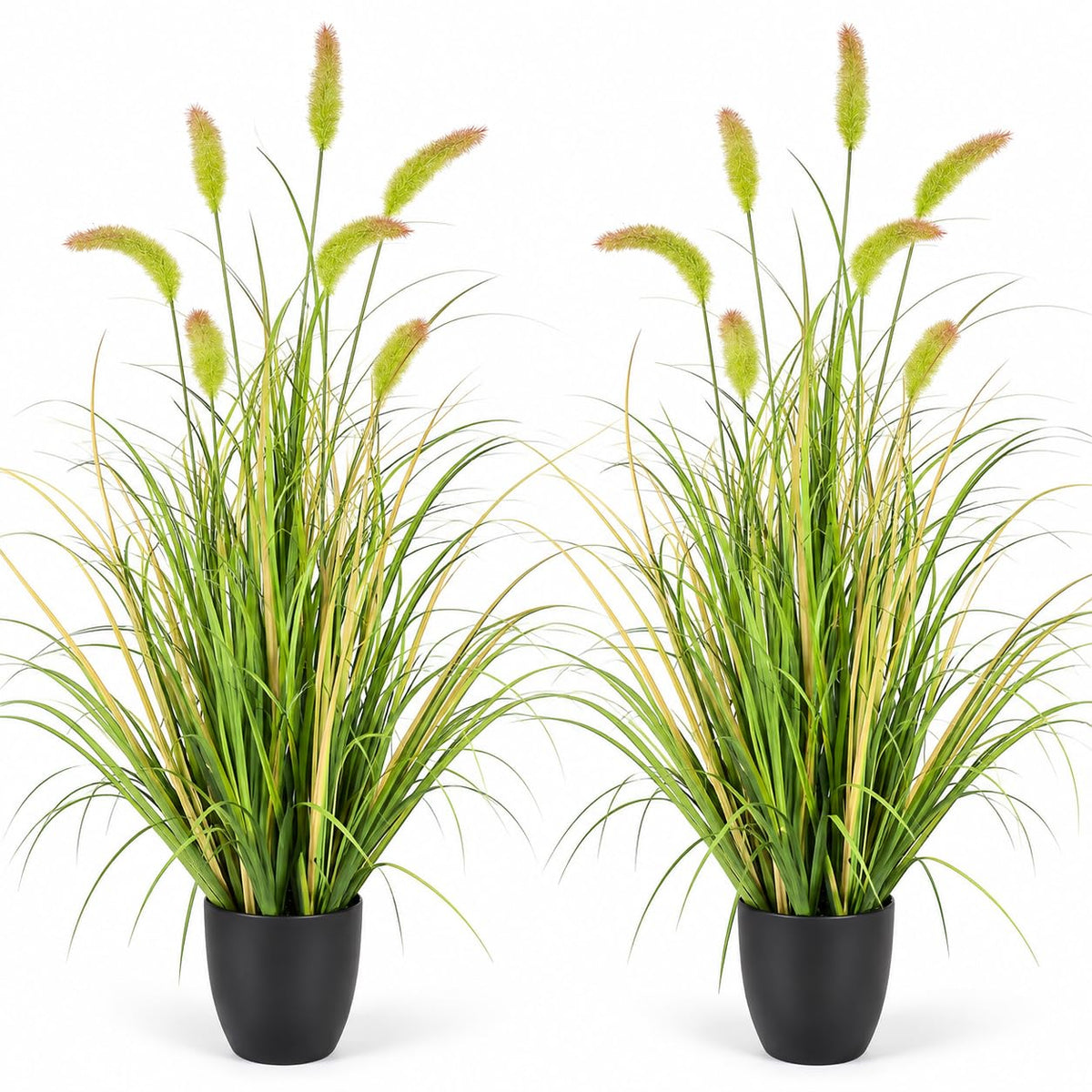 2 PCS 3FT Artificial Foxtail Grass Plants (3FT-Green)
