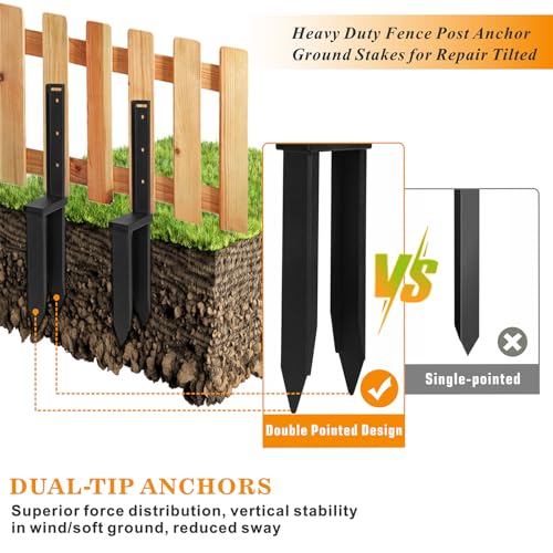 Fence Post Repair Kit Fence Post Repair Stakes