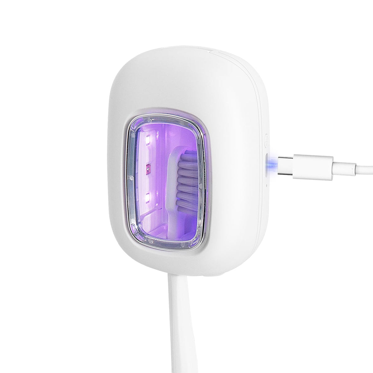 UV Toothbrush Sanitizer Holder (White)