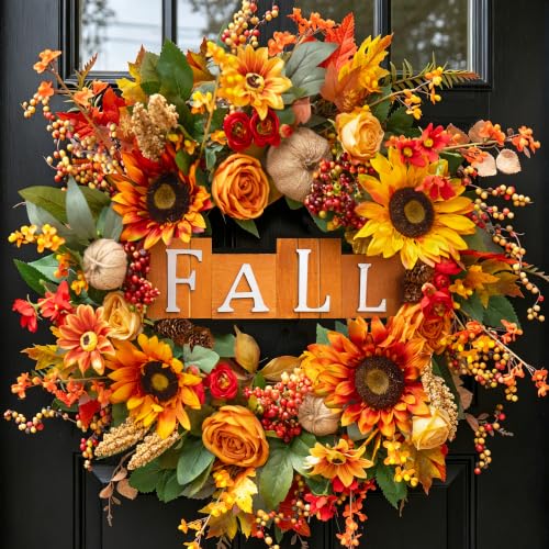 Fall Wreaths for Front Door