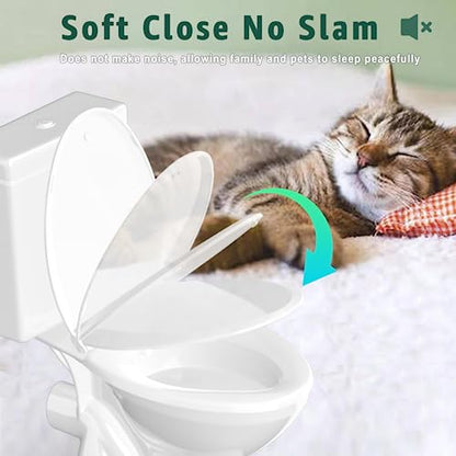Toilet Seat Elongated Toilet Seat 18.5inch (White / Elongated 18.5inch)