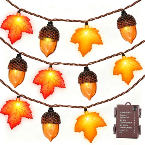 Fall String Lights LED Battery Operated Lights