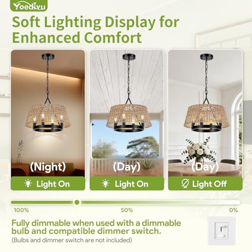 Rattan Chandelier