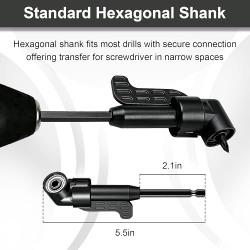 20Pcs Flexible Drill Bit Extension and Right Angle Adapter Set (20 Pcs)