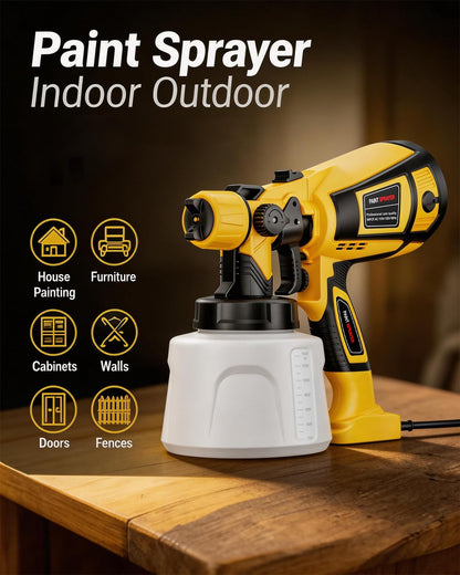 Paint Sprayer for House Painting (Yellow)