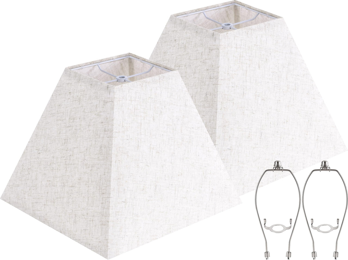 Beige Lamp Shades Set of 2 6" x 13" x 10" Bell Lampshade (Beige / 6*13*10in)