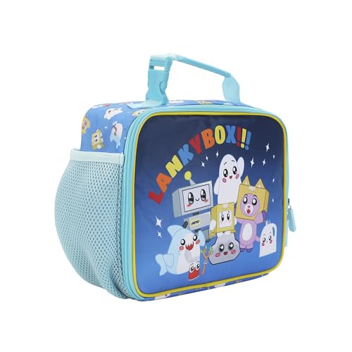 Lanky Box Favorite Characters Insulated Lunch Kit (Lanky Box Favorite Blue)