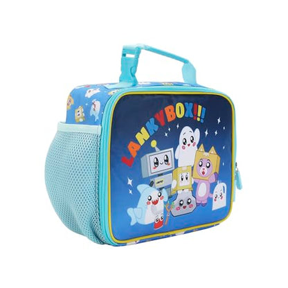 Lanky Box Favorite Characters Insulated Lunch Kit (Lanky Box Favorite Blue)