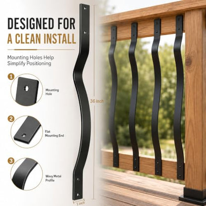 60 Pack Metal Deck Balusters (32.25 IN)