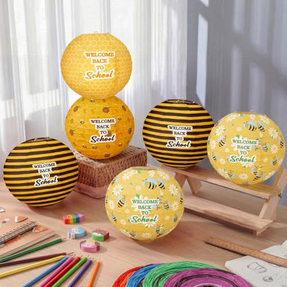 12 Pcs Back to School Classroom Paper Lanterns 8 Inch