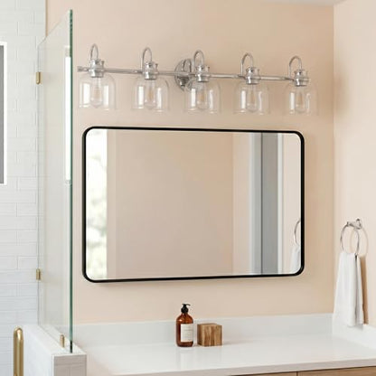 5 Lights 40" Bathroom Vanity Light Fixtures (Chrome / 5 Lights)