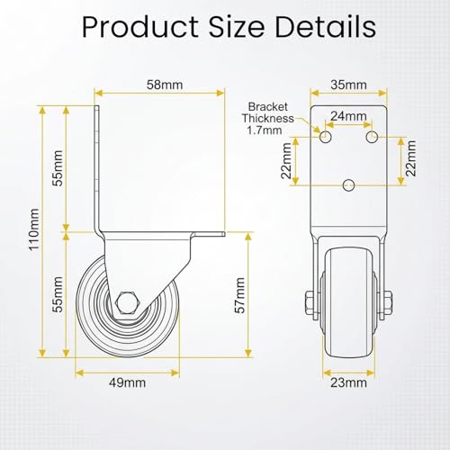 4Pack Caster Wheel for Luggage
