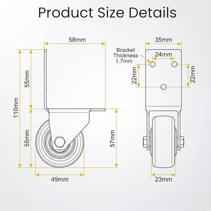 4Pack Caster Wheel for Luggage