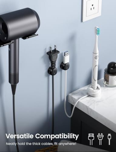 Rotating Cord Organizer Clips Cable Management