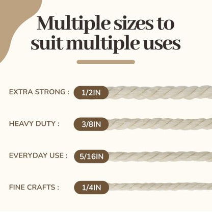 100% Cotton Rope Macrame Cord