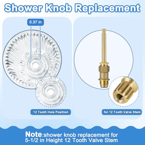 3 Piece Bathtub Shower Knob Replacement Kit