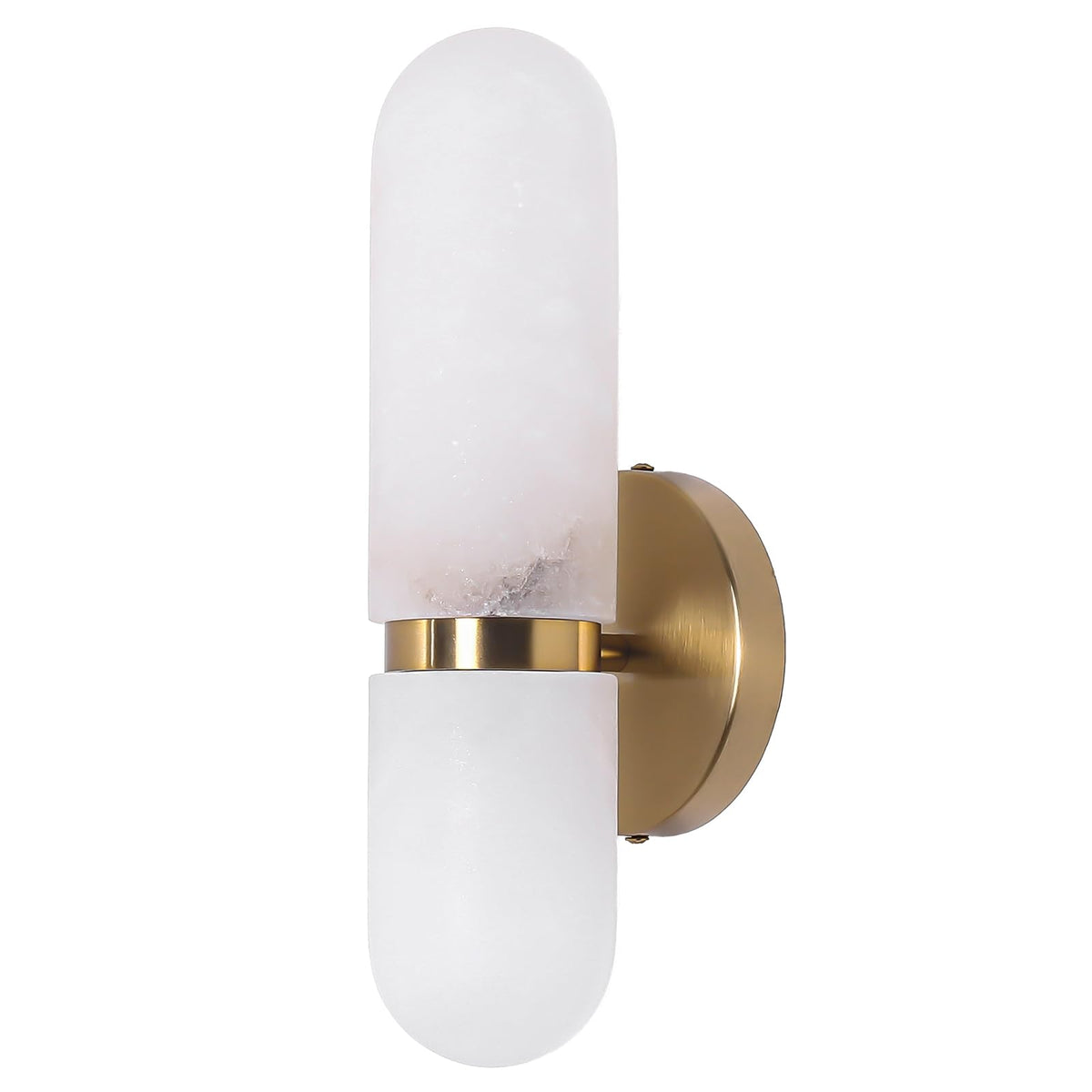 13in Alabaster Wall Sconces (Gold-13in-1 Pack)