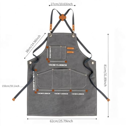 Canvas Tool Apron (Gray)