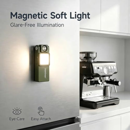 Aluminum Magnetic Portable Flood Flashlights 180° Rotatable Main Light