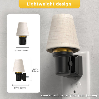 Night Lights Plug into Wall (Round Platform-3000K / 2 Pack)