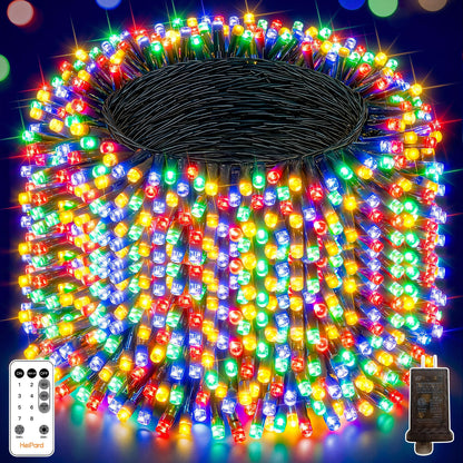 1000 LED Christmas Lights Outdoor 328 FT Multicolor Remote and Plug (Multicolor / 1000 LED)